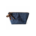 Handmade soft denim cosmetic and makeup bag