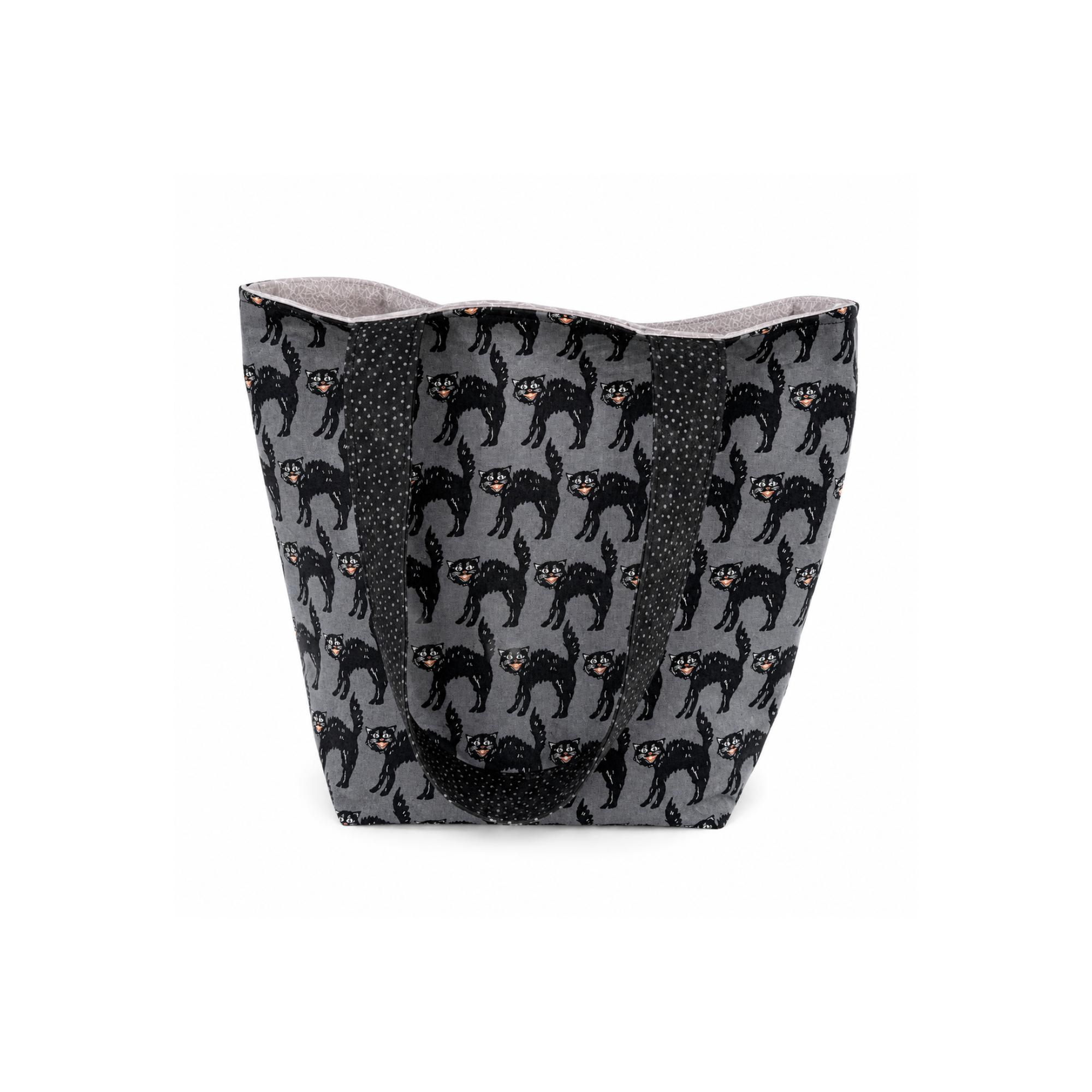 Handmade Black Cat trick or treat bag for Halloween