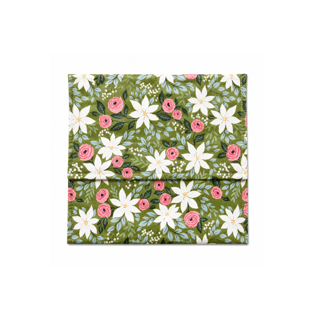 Berry and pine print handmade microwave potato bag