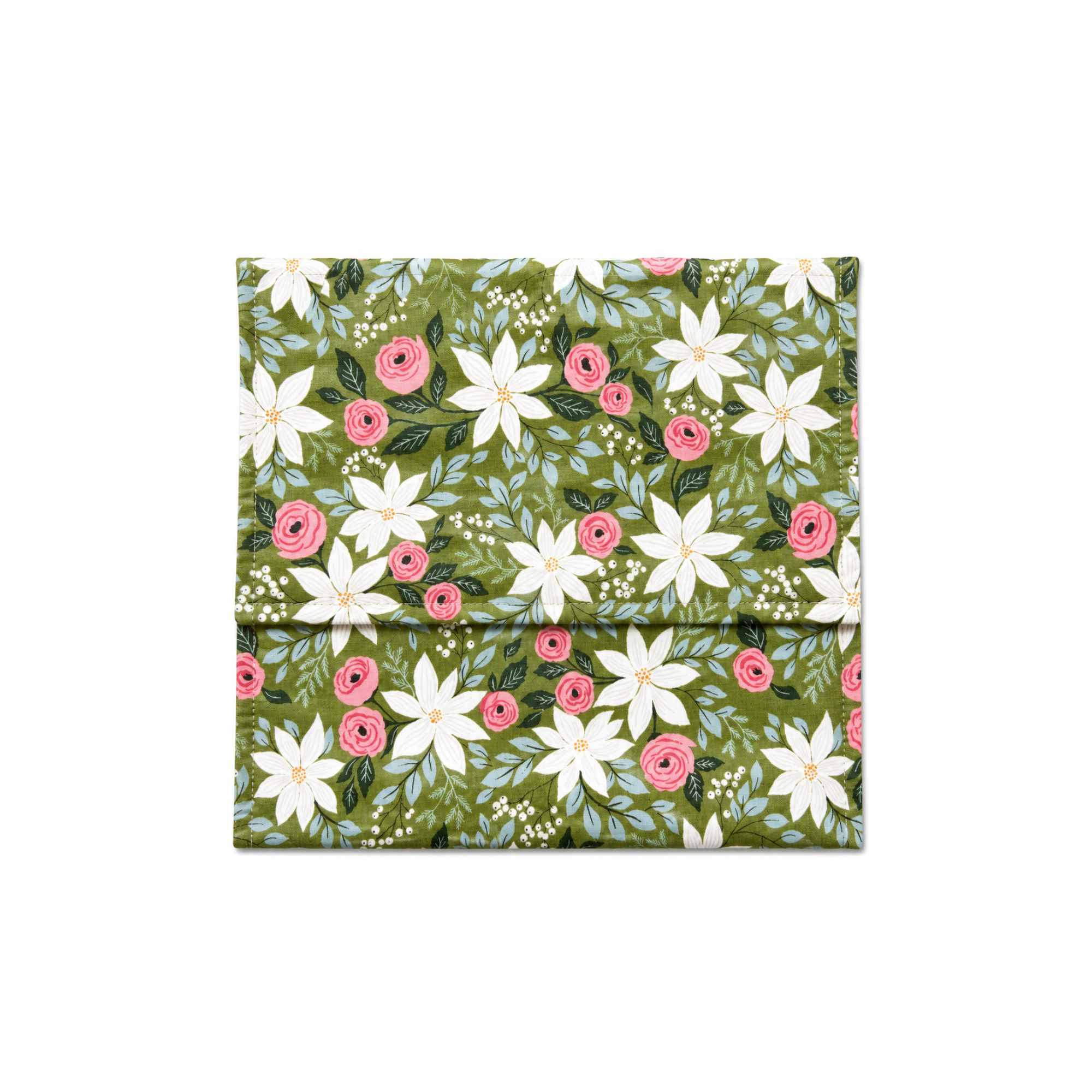 Berry and pine print handmade microwave potato bag