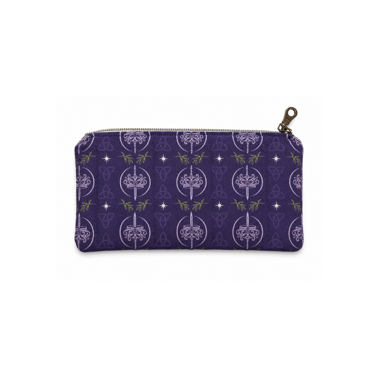 K. F. Breene Purple Zipper Pouch