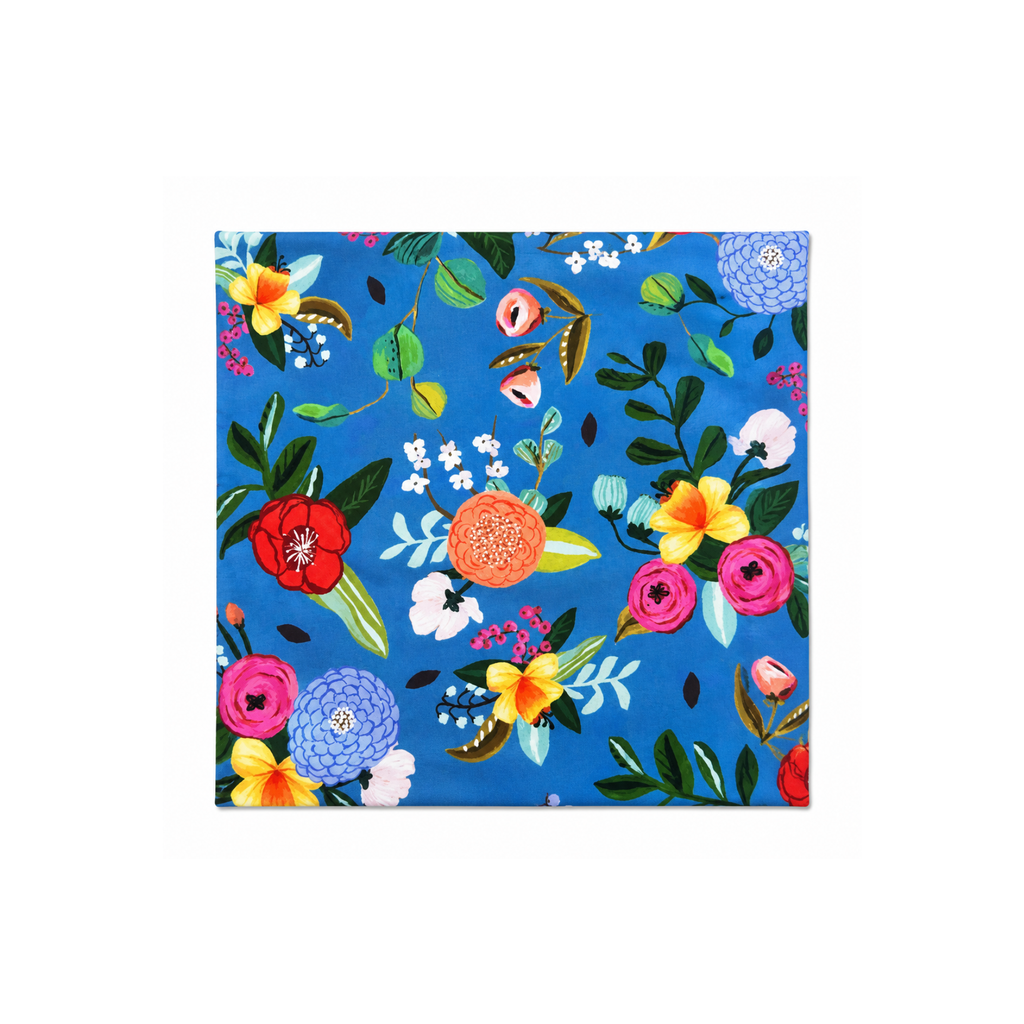 Handmade cotton microwave potato bag with colorful floral print