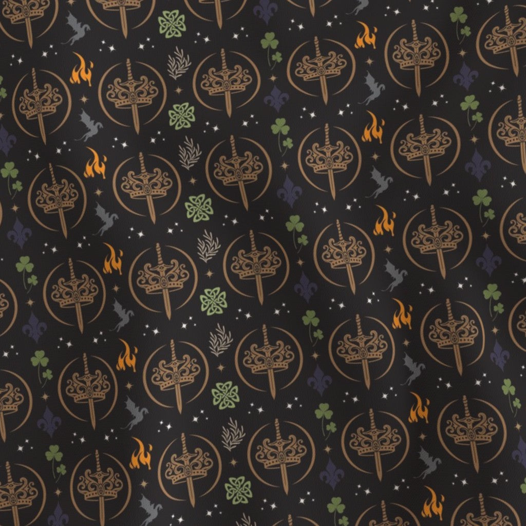 K.F. Breene - Magic & Mayhem Fabric - SMALL Logos - 1 Yard