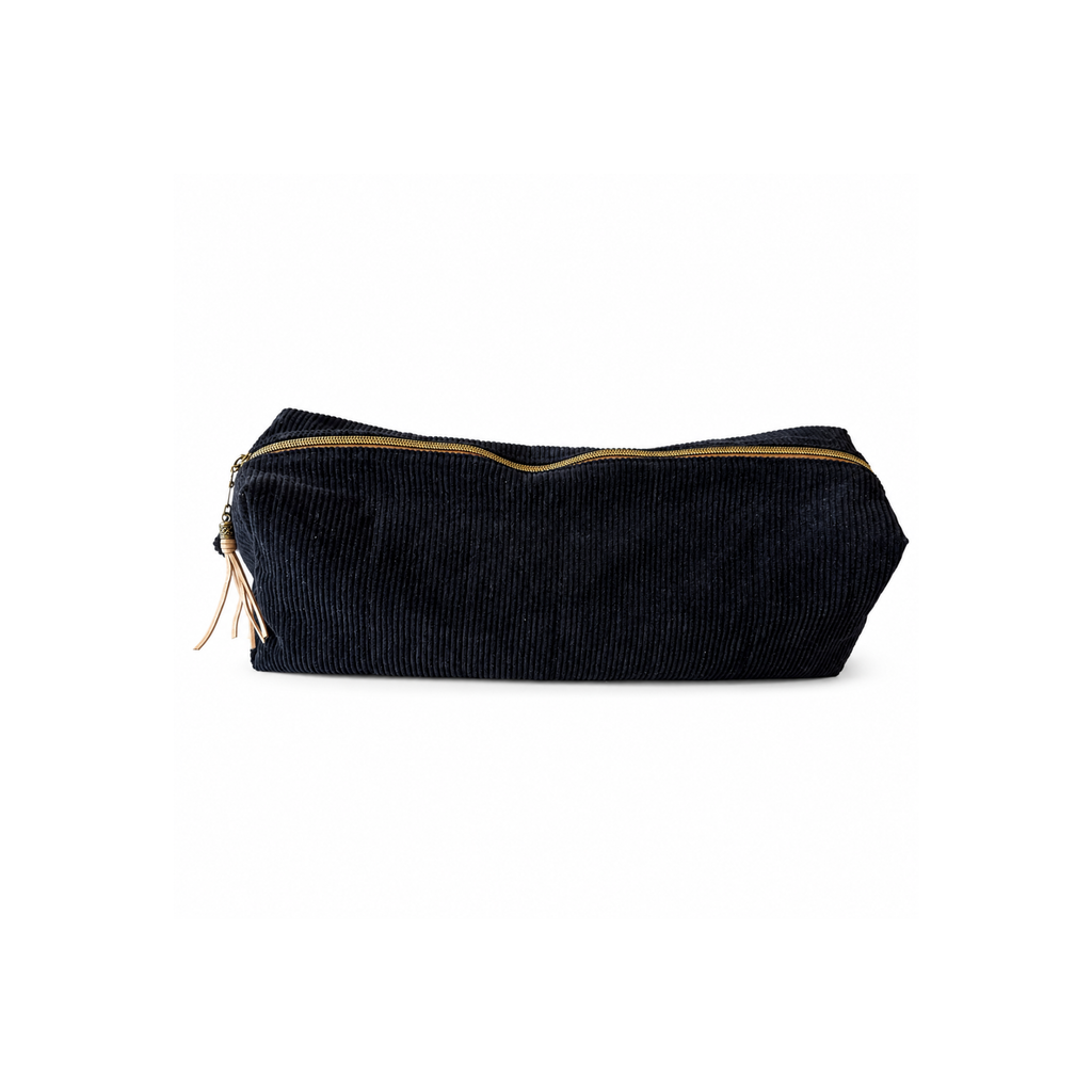 Handmade corduroy hair tool organizer for curling iron and straightener