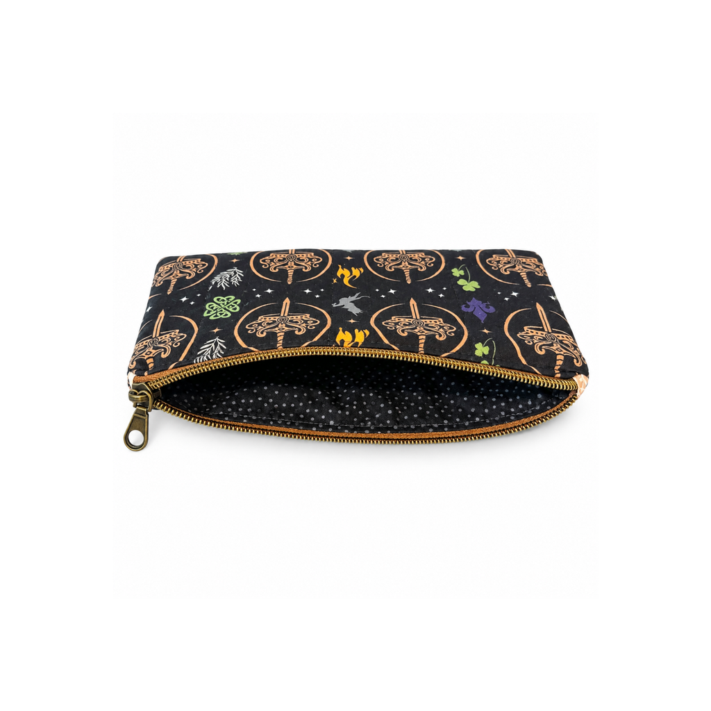 K. F. Breene Charcoal Zipper Pouch