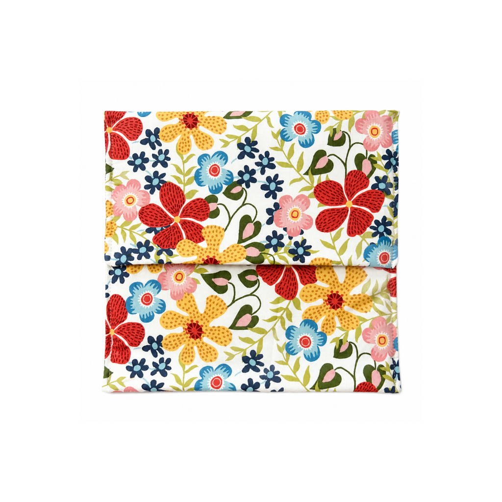 Colorful floral handmade microwave potato bag