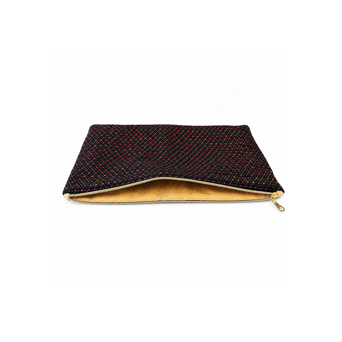 Twilight Bloom laptop sleeve shown with MacBook