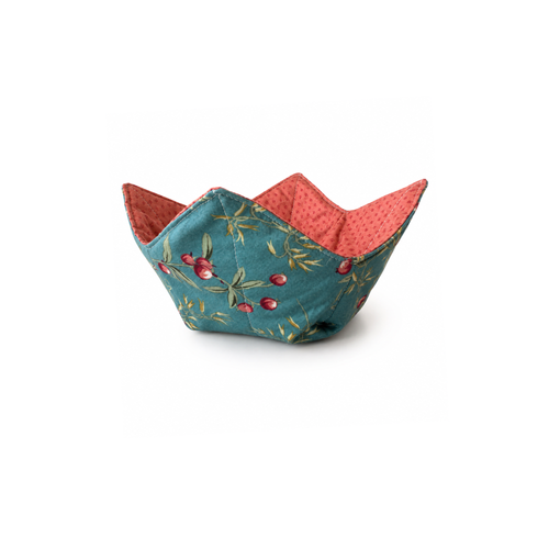 Handmade berry branch microwave bowl cozy