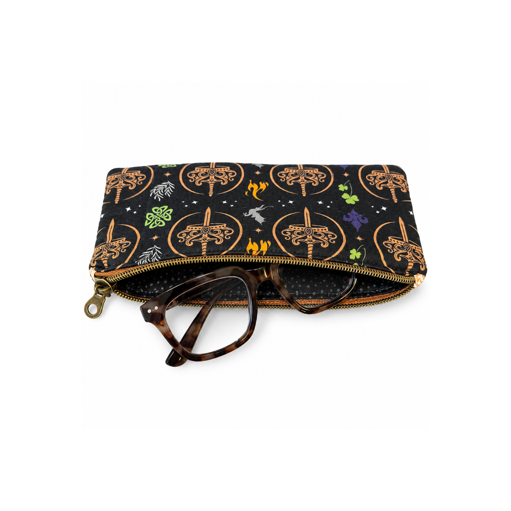 K. F. Breene Charcoal Zipper Pouch