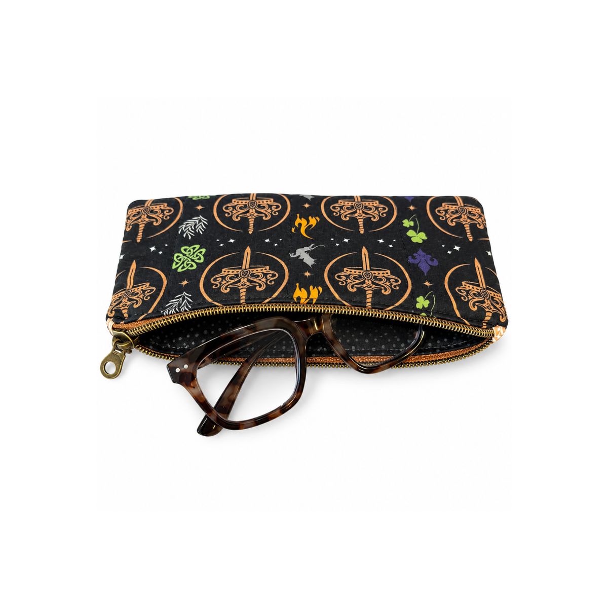 K. F. Breene Charcoal Zipper Pouch