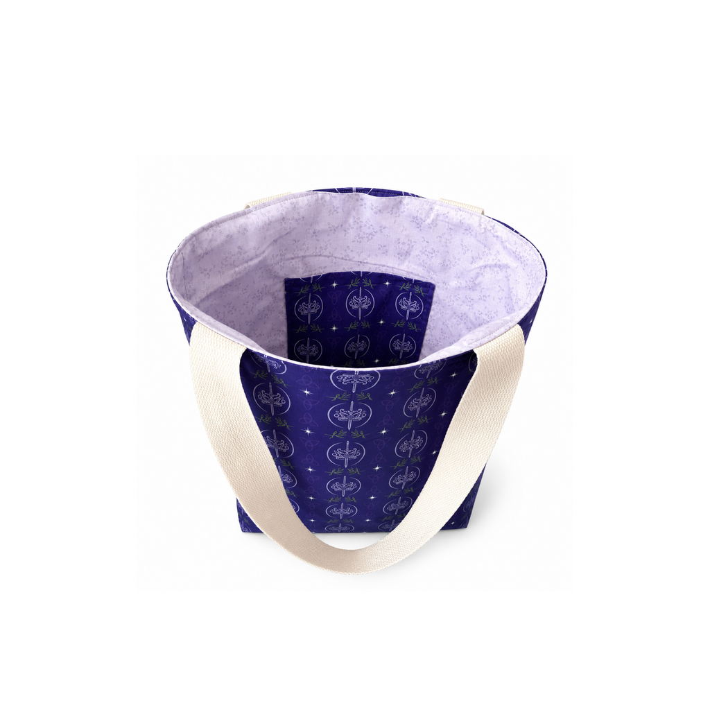 K.F. Breene Reversible Tote – Purple