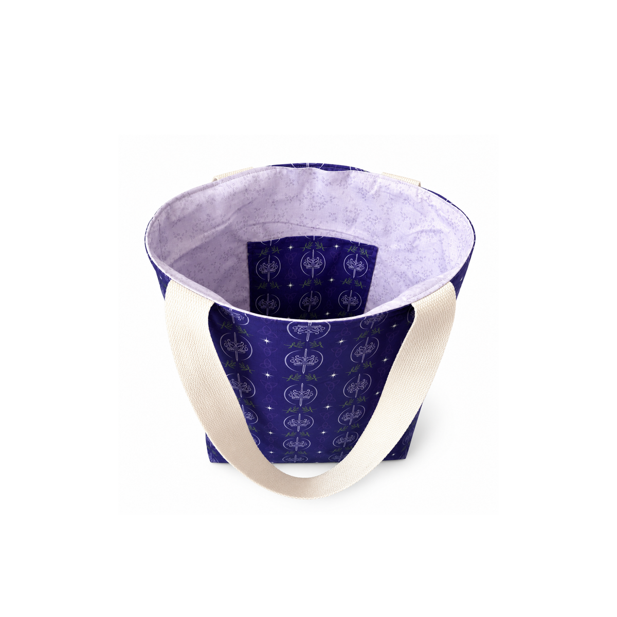 K.F. Breene Reversible Tote – Purple