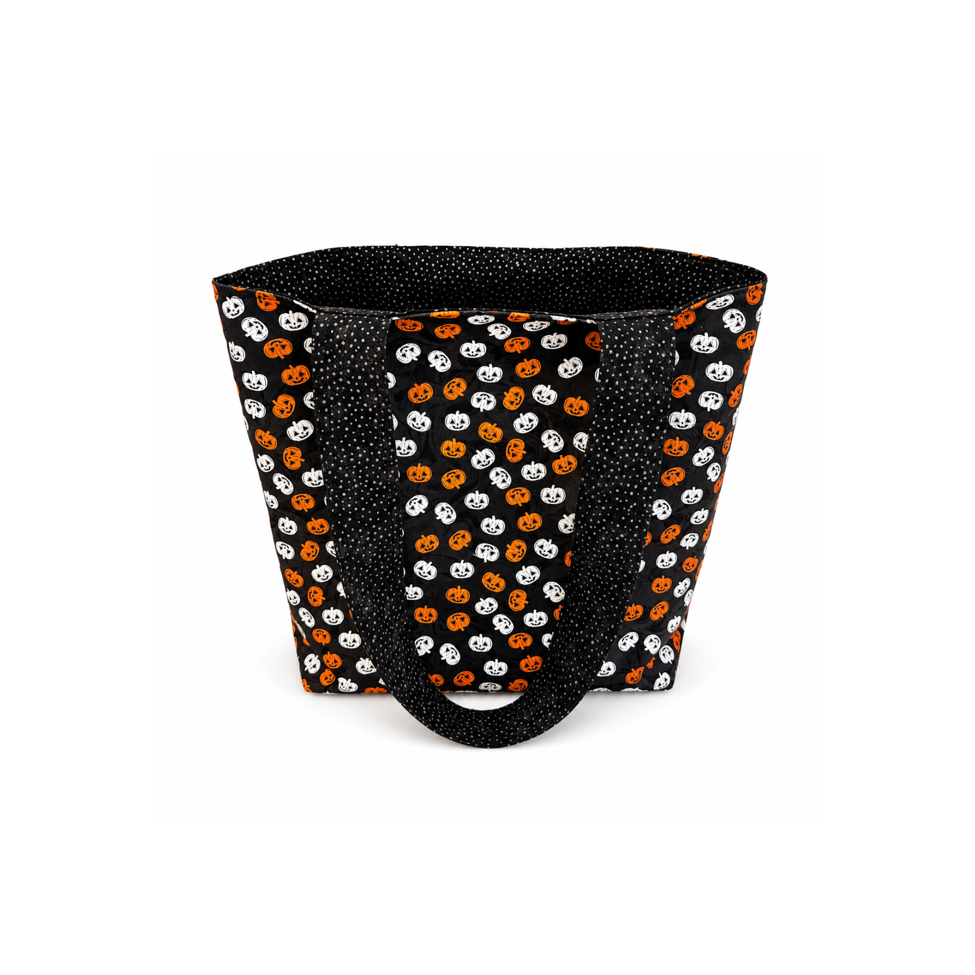 Handmade Pumpkin Party trick or treat bag for Halloween