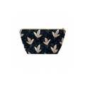 Handmade floral quilted cosmetic and makeup bag