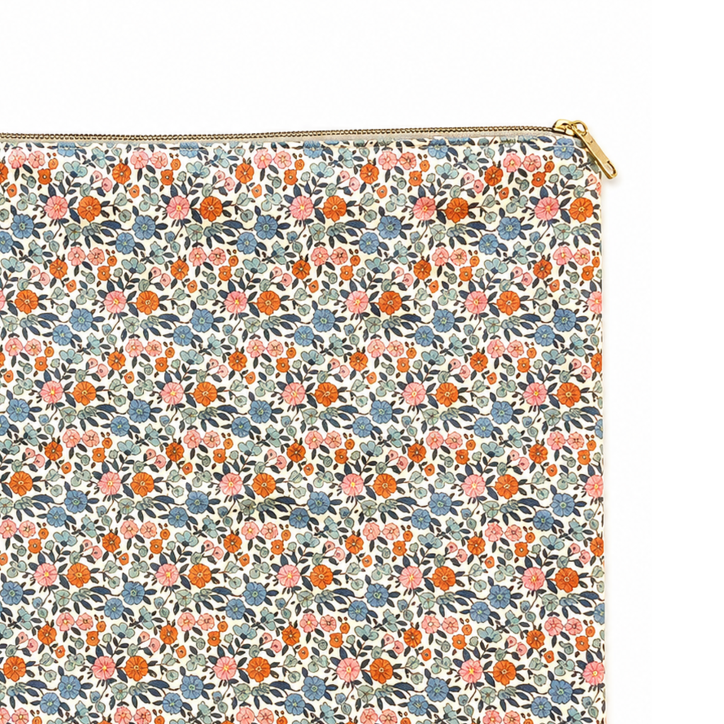 Morning Meadow floral padded MacBook laptop sleeve