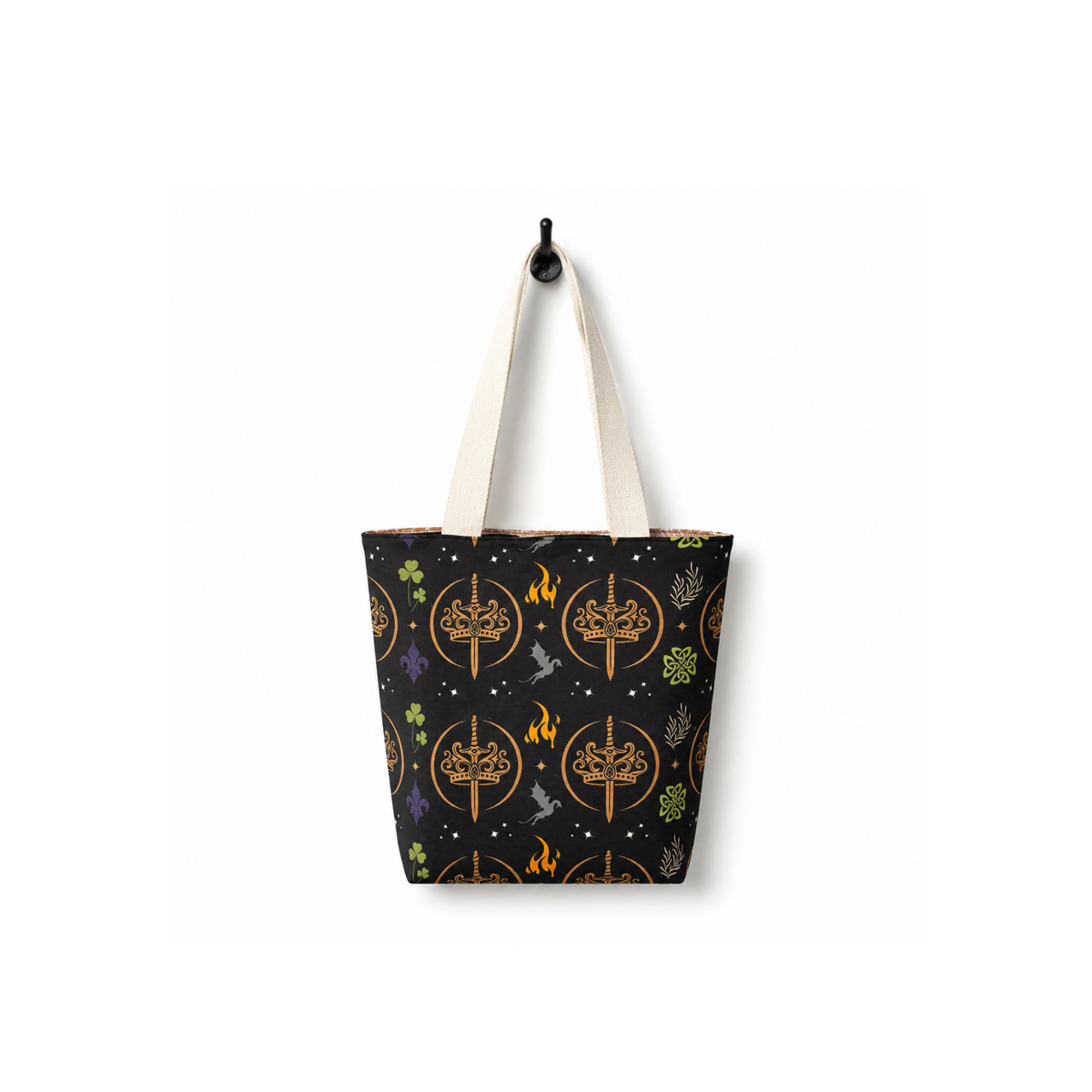 K.F. Breene Reversible Tote – Cream