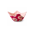 Handmade pink strawberry microwave bowl cozy