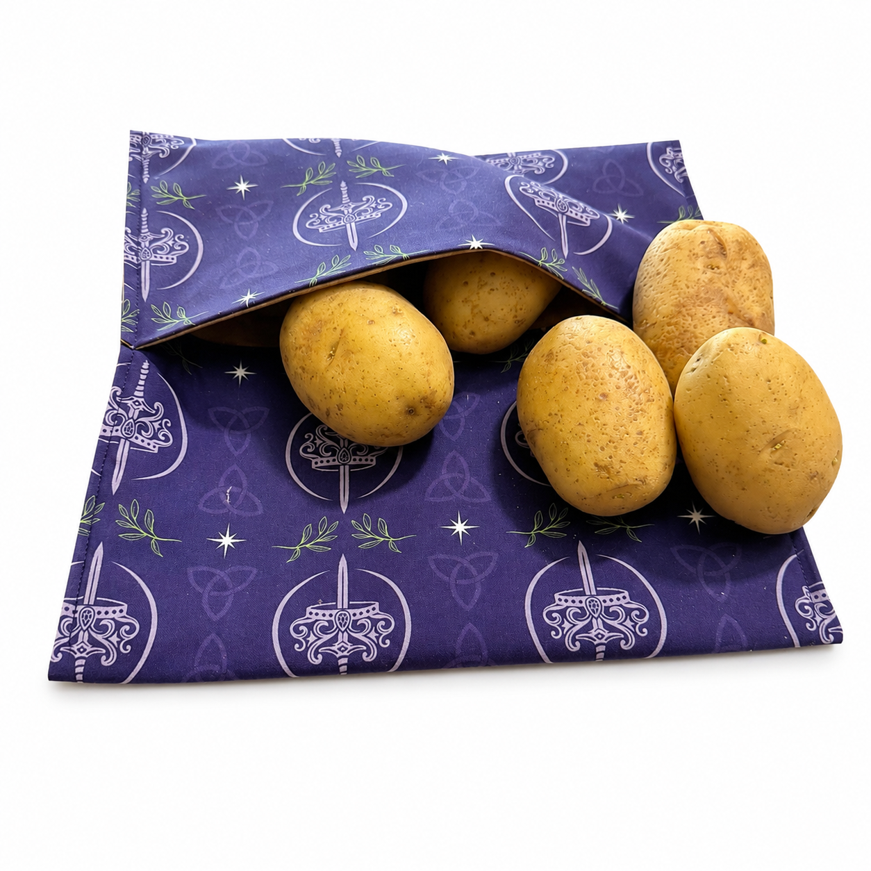 K. F. Breene Purple Celtic Microwave Potato Bag