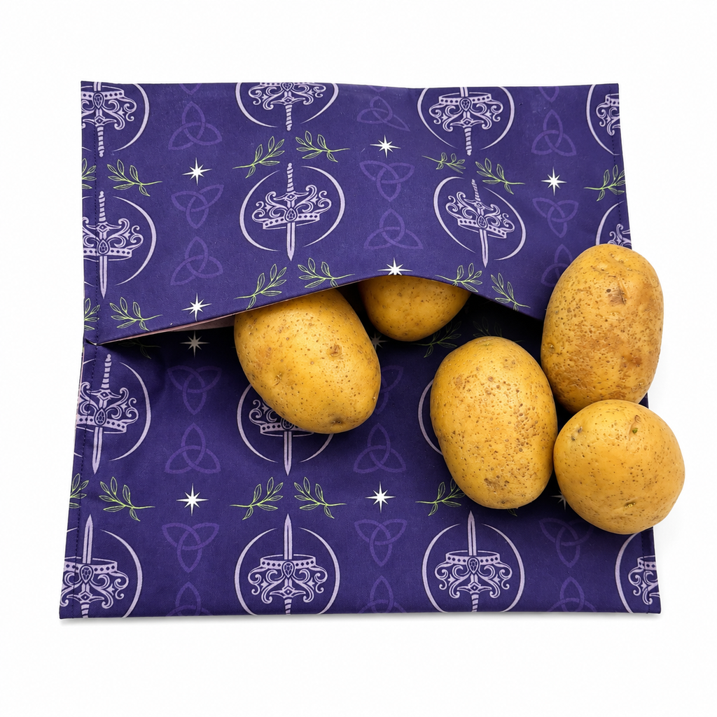 K. F. Breene Purple Celtic Microwave Potato Bag